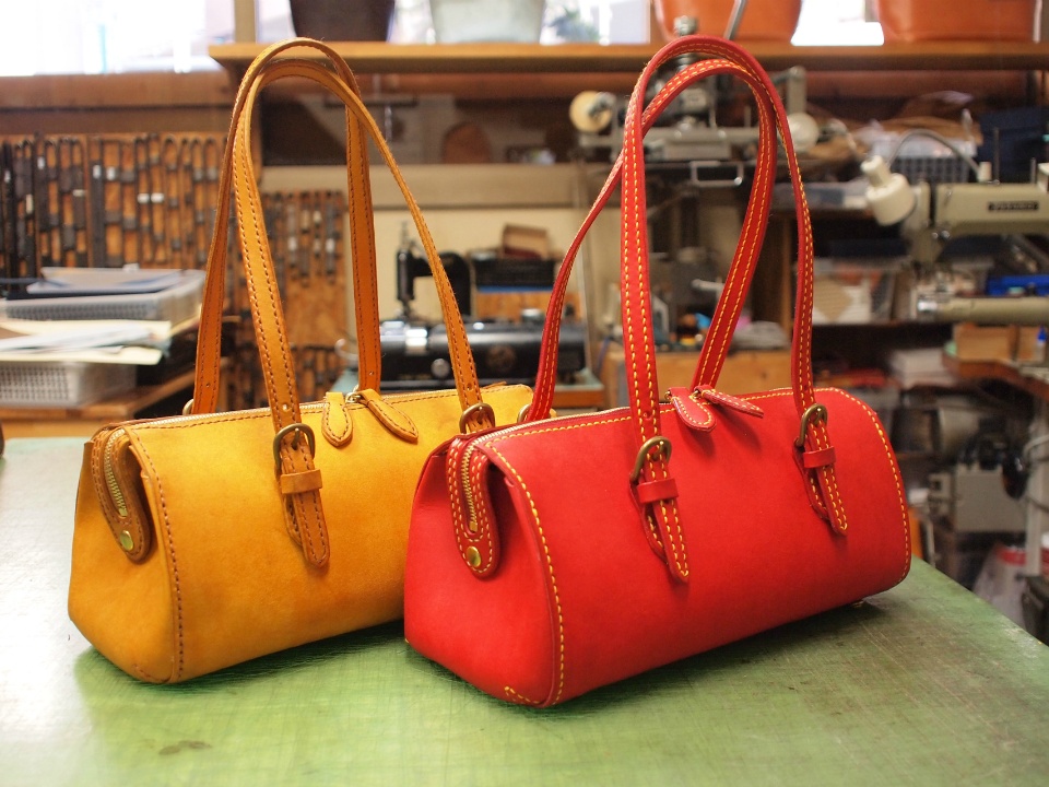 ミケ　ボストン型ショルダーバッグ(M)　ハンドメイド ボストンバッグの作り方（ショルダーバッグにもできる）メンズに